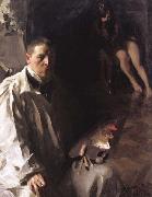 Anders Zorn, Self-Portrait with Model